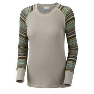Columbia Waffle Knit Thermal Longs Sleeve Shirt